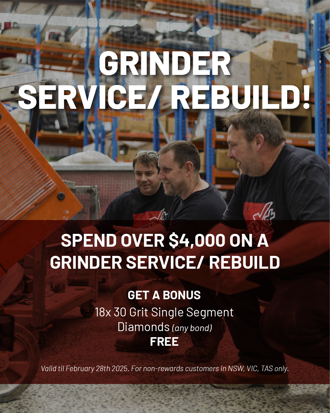 Grinder Service Rebuild Deal
